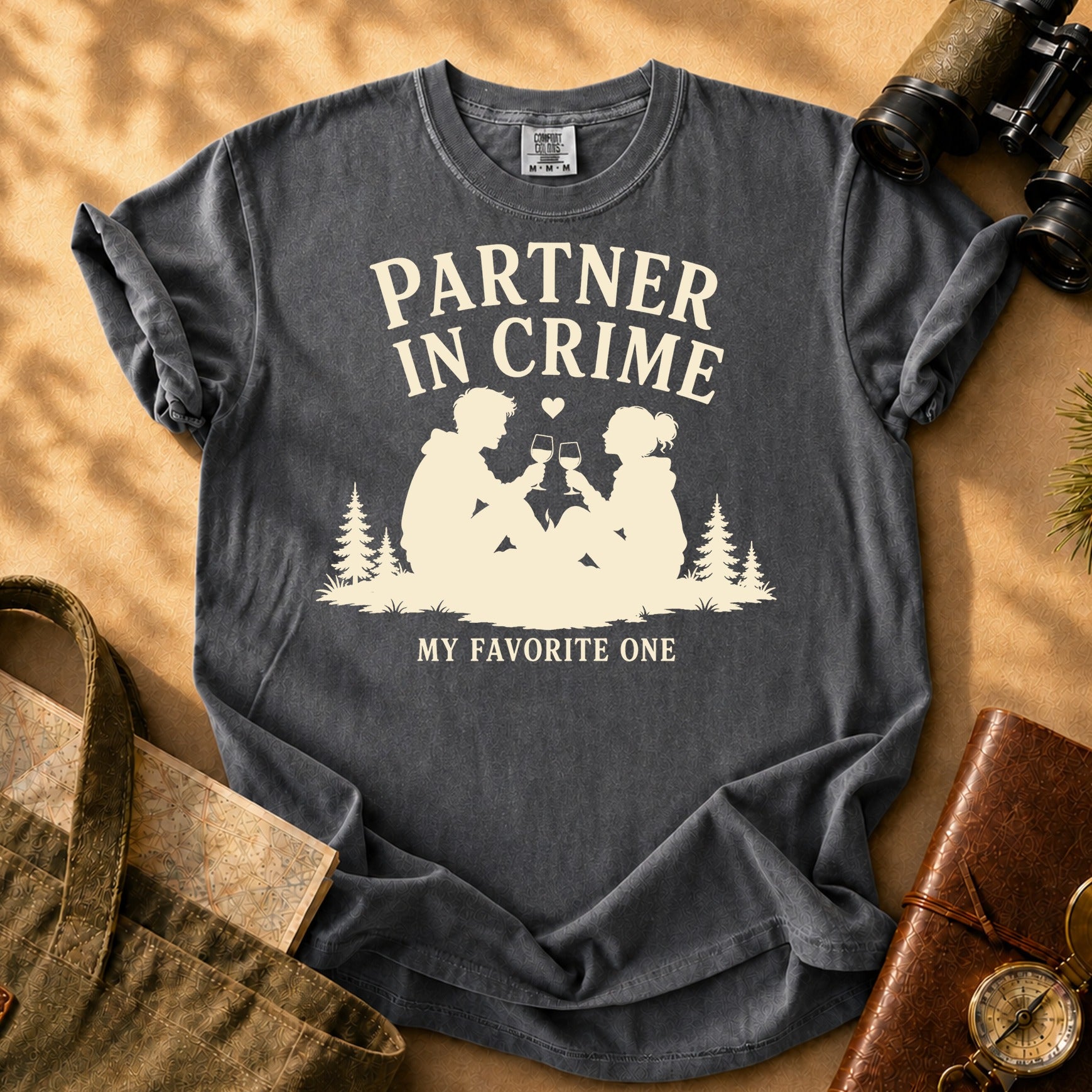Partner in Crime - My Favorite One Tee - Pepper