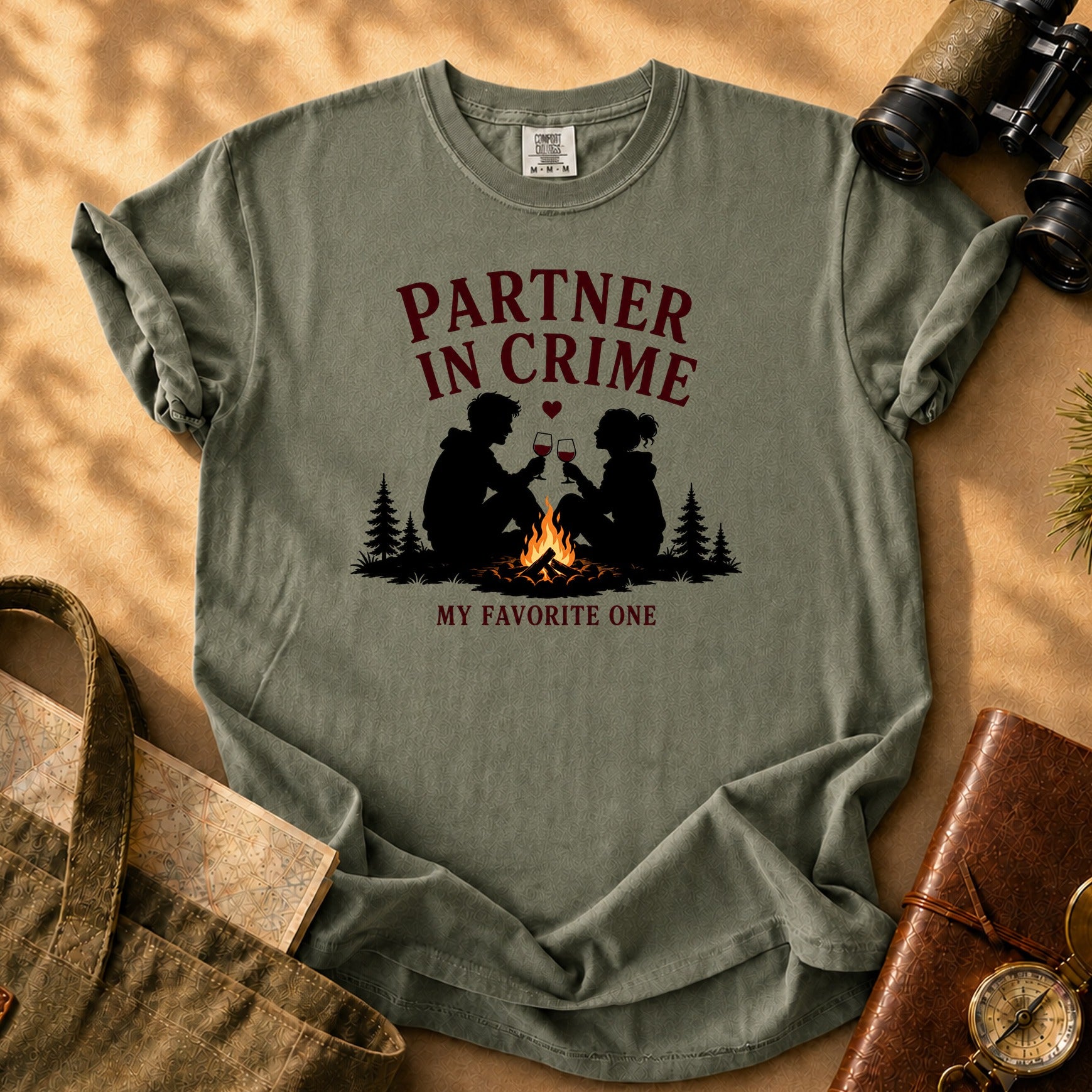 Partner in Crime - My Favorite One Tee - Sage