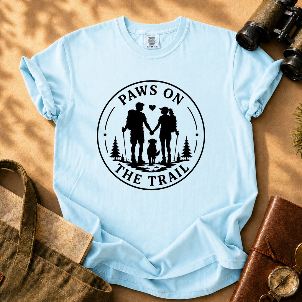 Paws on the Trail Tee - Chambray