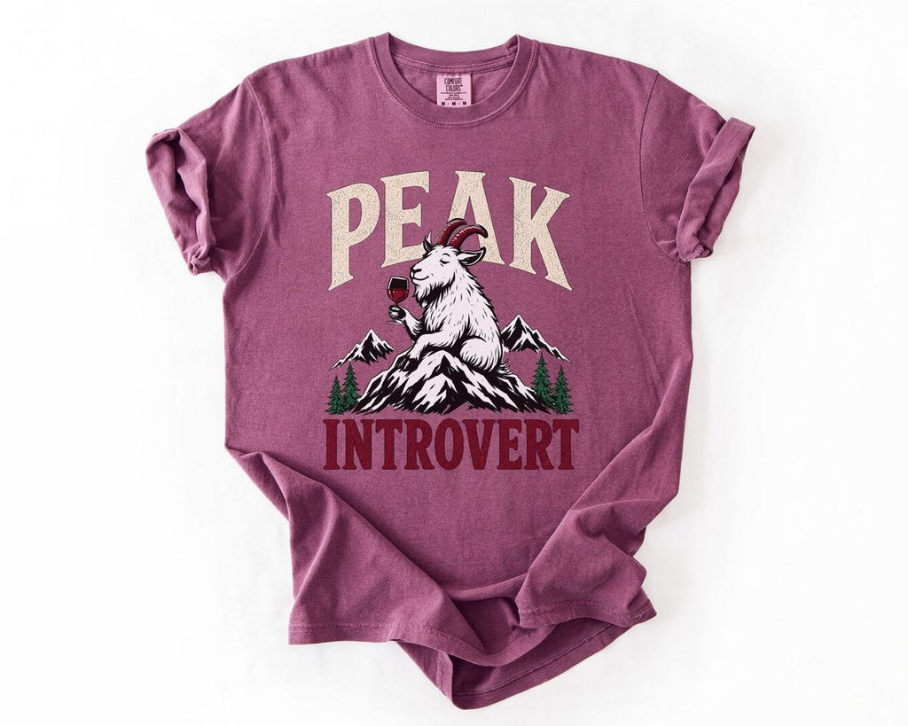 Peak Introvert T-Shirt - Berry