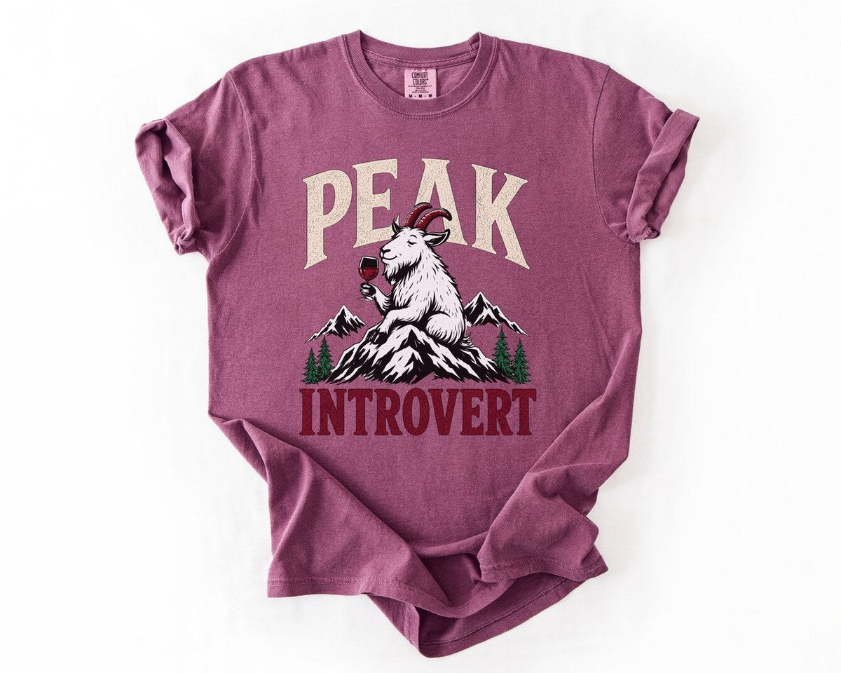 Peak Introvert T-Shirt - Berry