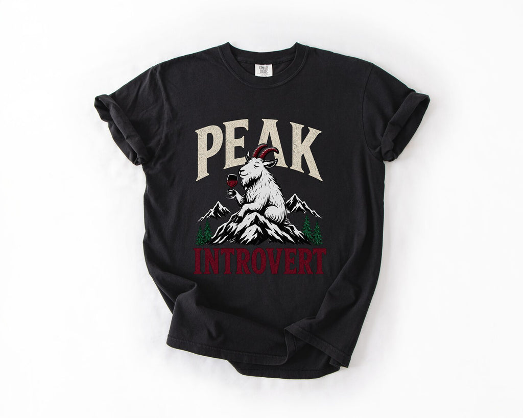 Peak Introvert T-Shirt - Black