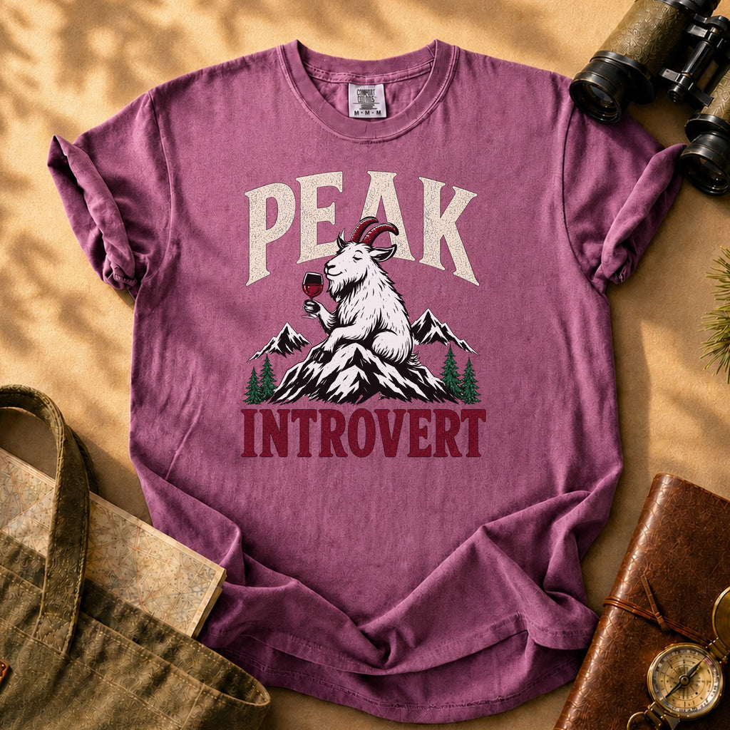Peak Introvert Tee - Berry