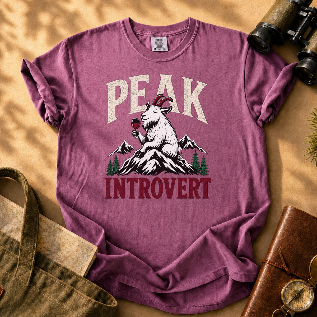 Peak Introvert Tee - Berry
