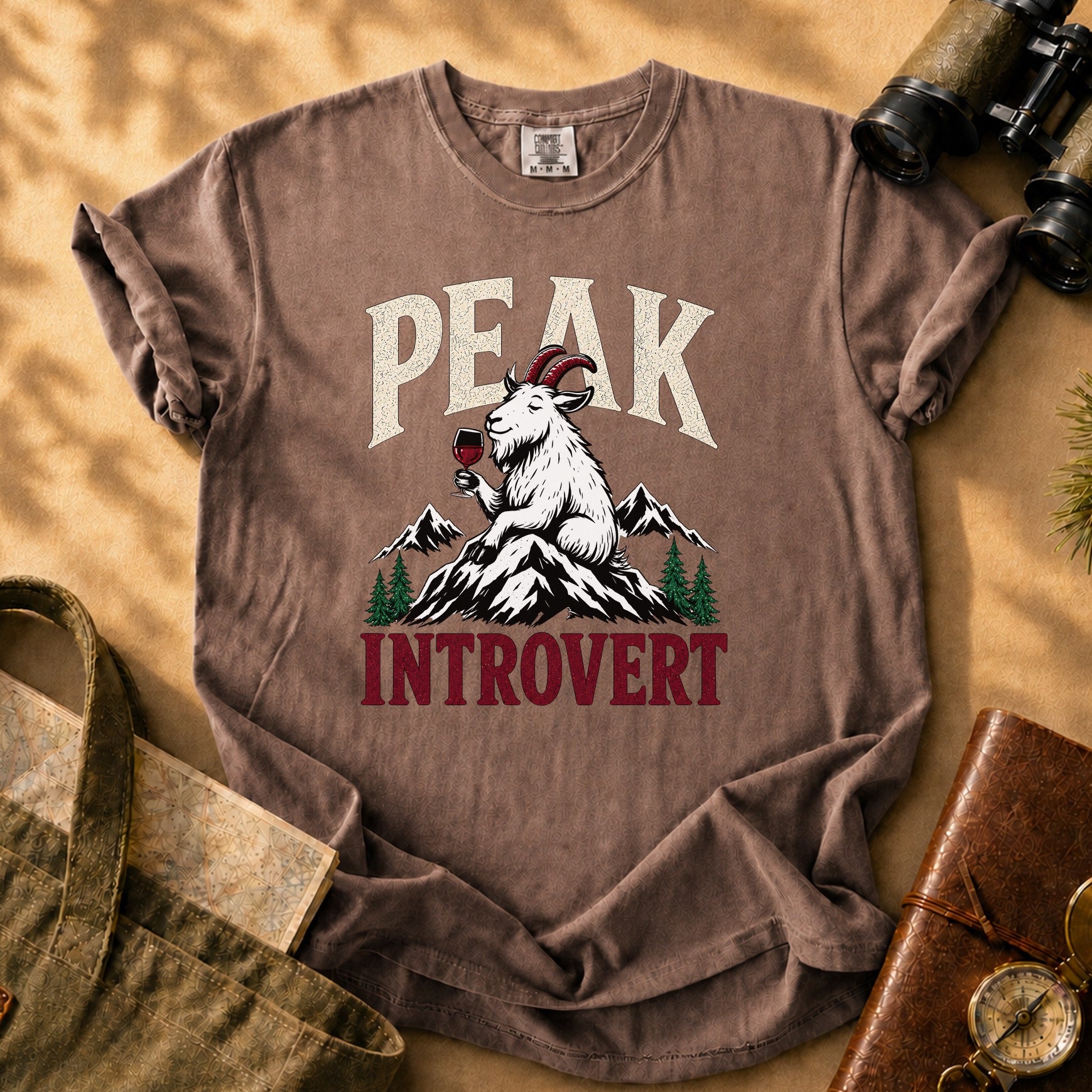 Peak Introvert Tee - Espresso
