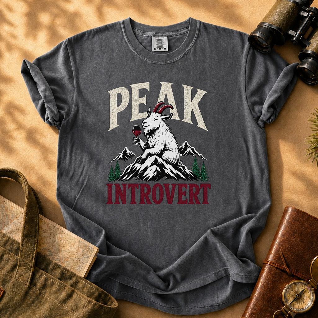 Peak Introvert Tee - Pepper