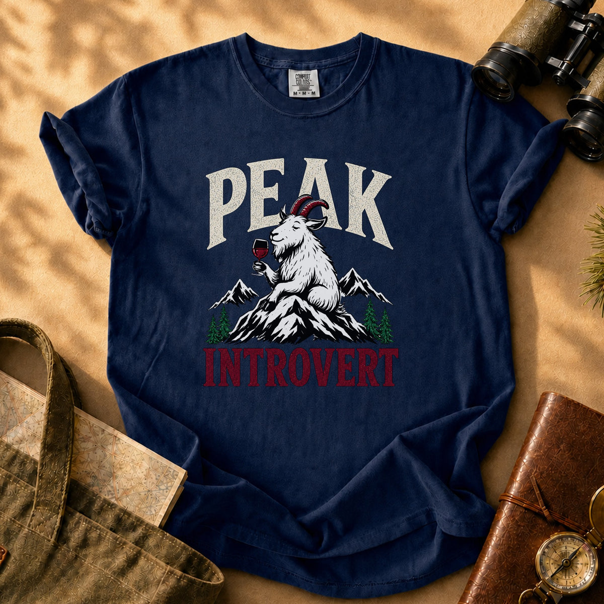 Peak Introvert Tee - True Navy