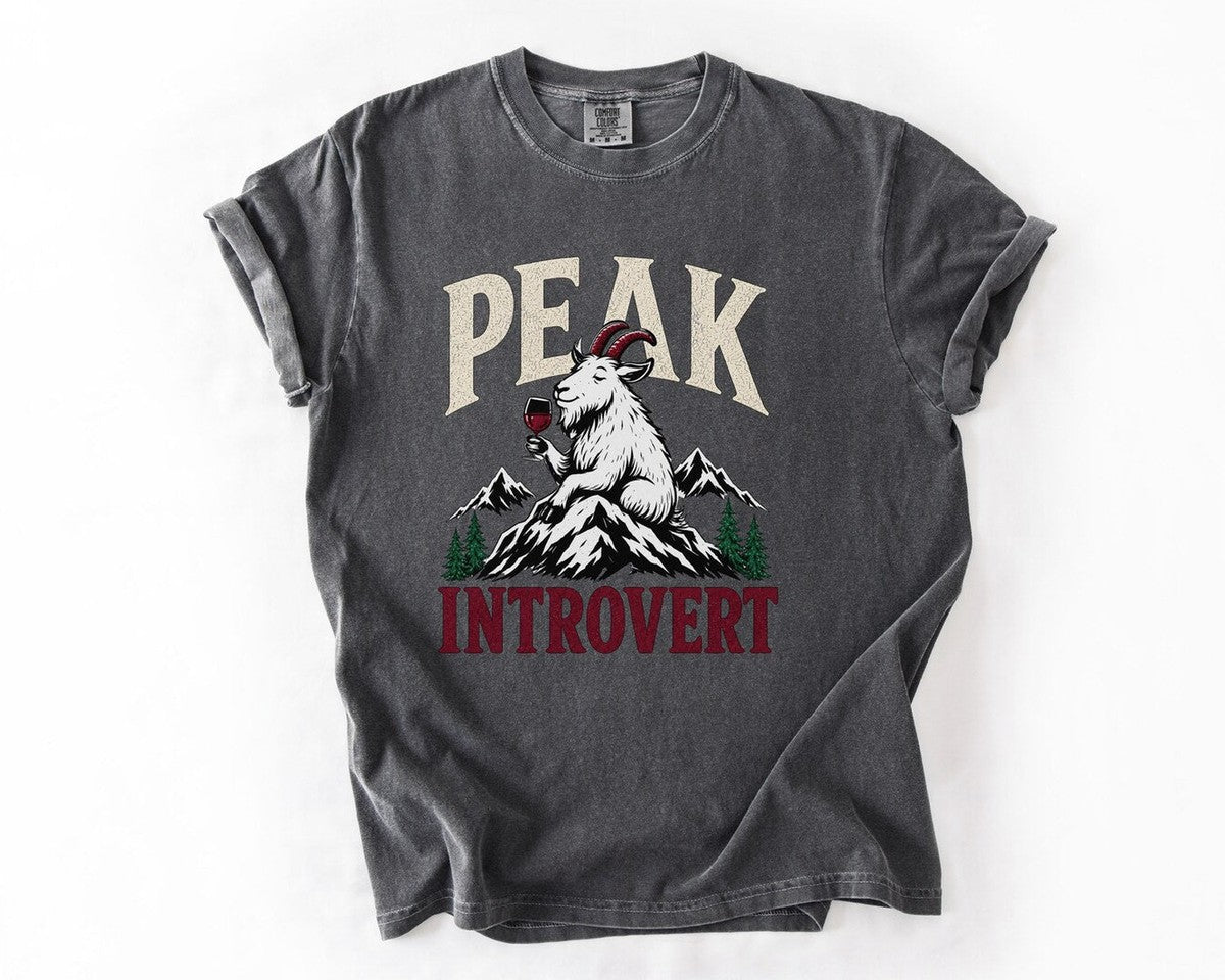 Peak Introvert T-Shirt - Pepper