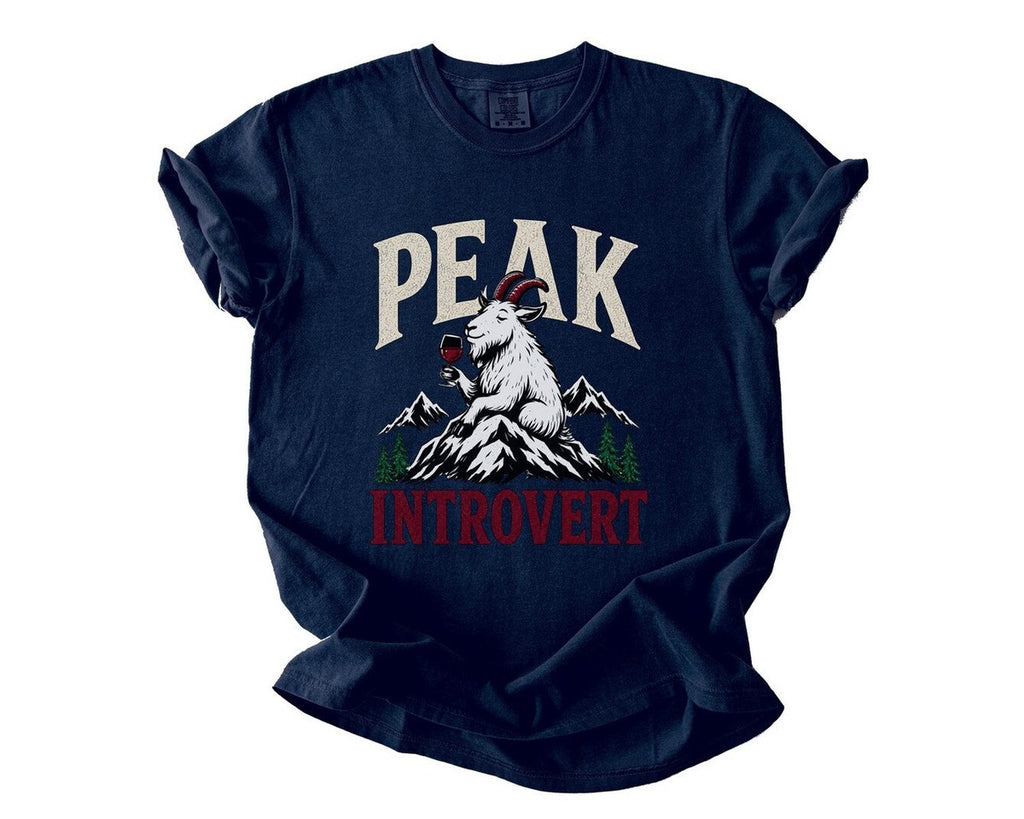 Peak Introvert T-Shirt - True Navy