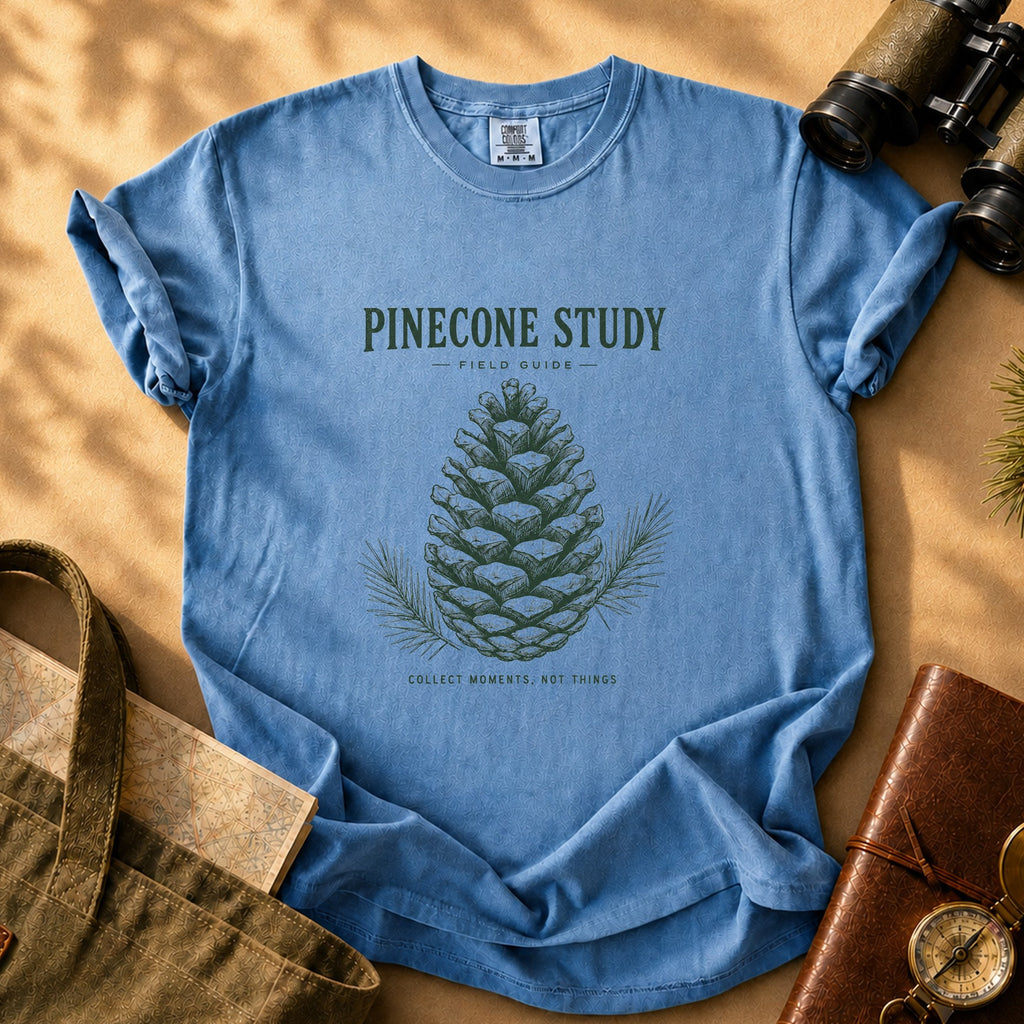 Pinecone Study Tee - Blue Jean