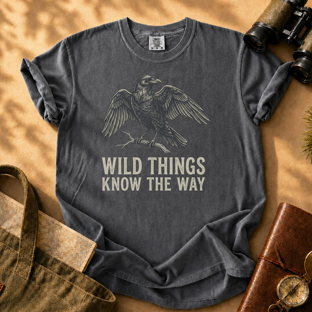 Raven Graphic Tee - Pepper