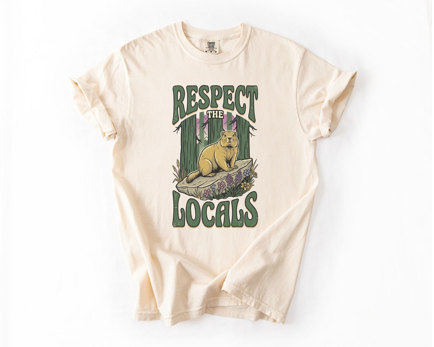Respect the Locals T-Shirt - Ivory