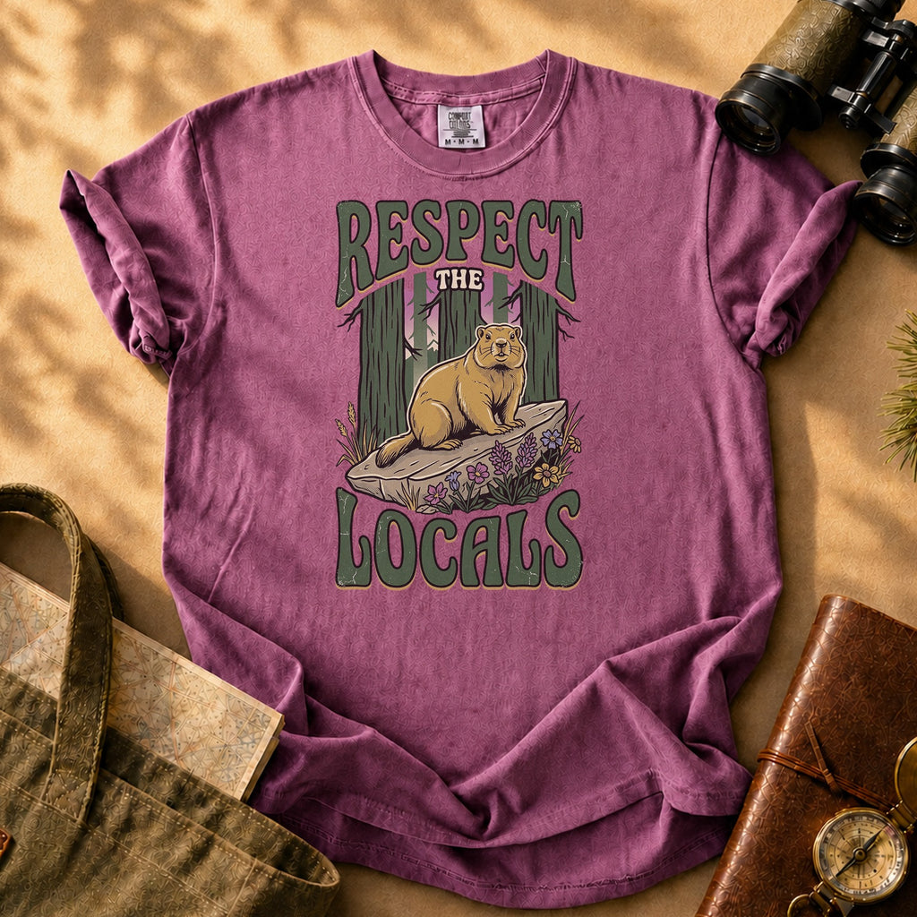 Respect the Locals Tee - Berry