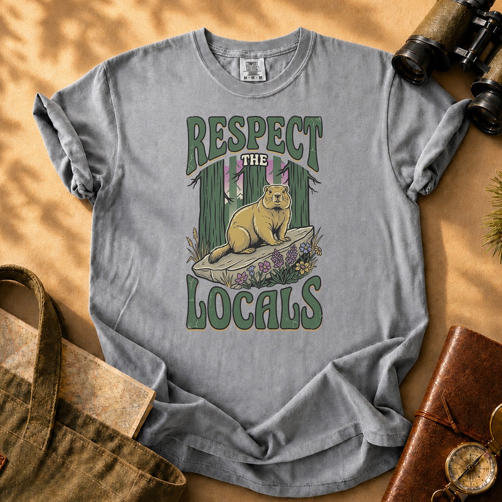 Respect the Locals Tee - Grey