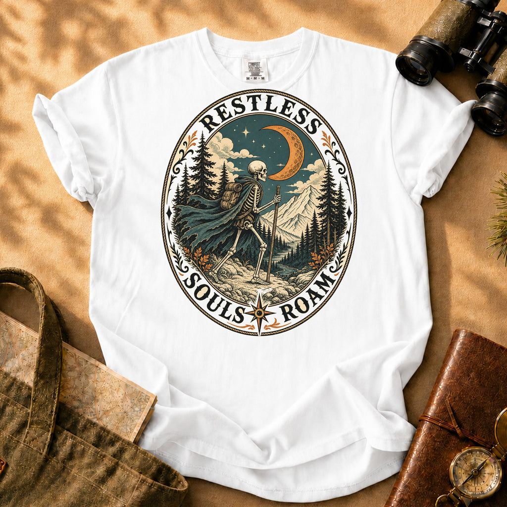 Restless Souls Roam Tee - White