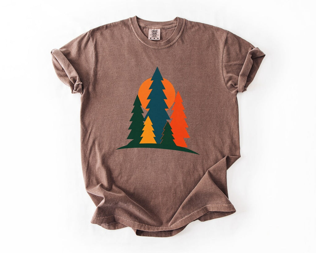 Retro Text Graphic T-Shirt - Espresso