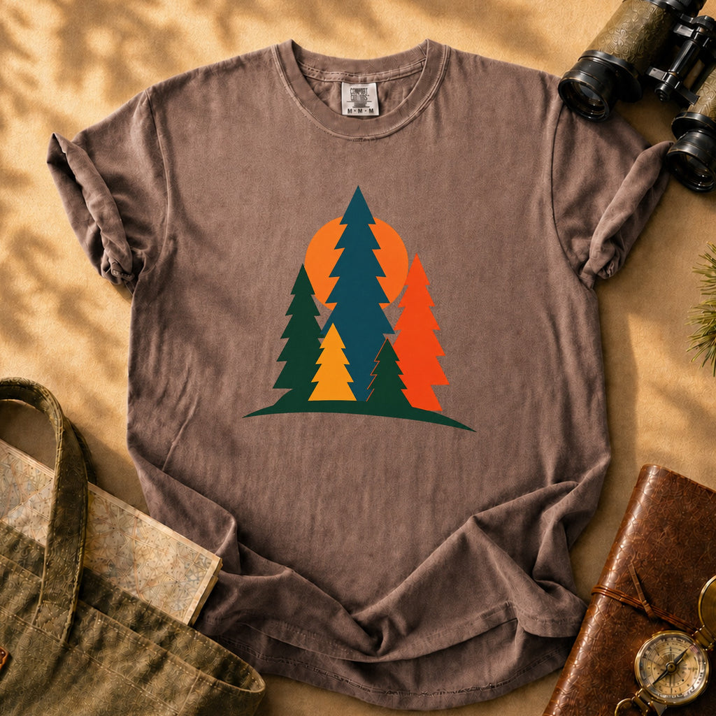 Retro Text Graphic Tee - Espresso