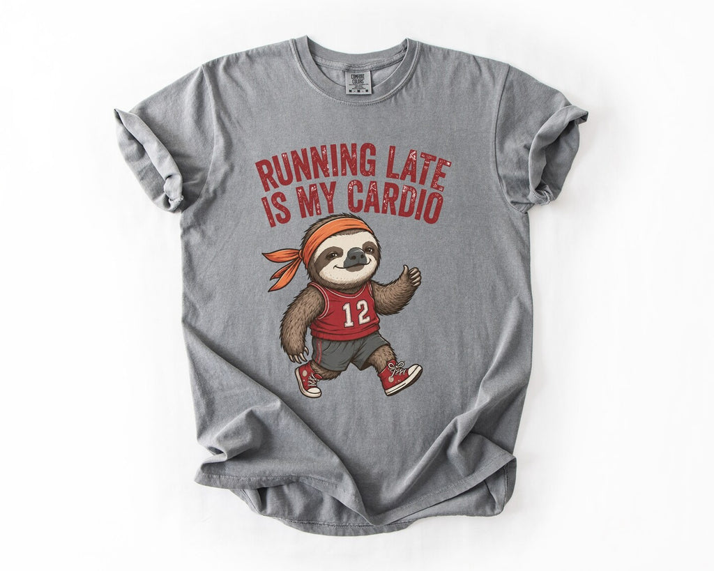 Running Late Is My Cardio T-Shirt - Grey