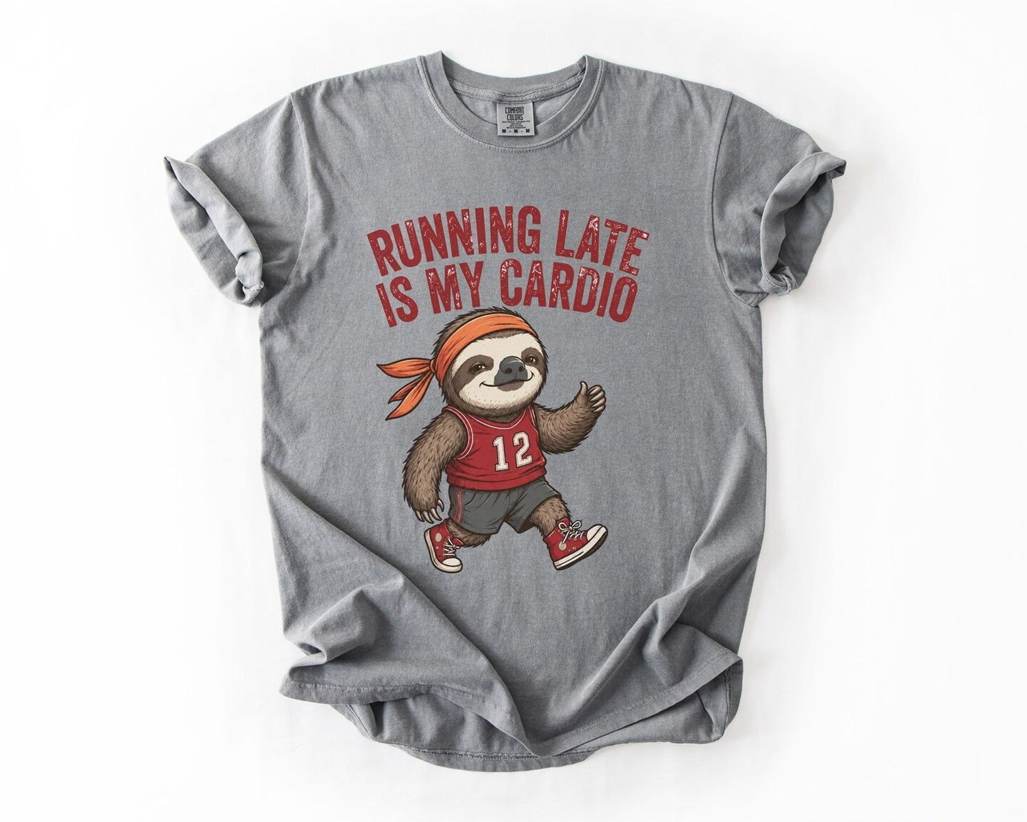 Running Late Is My Cardio T-Shirt - Grey