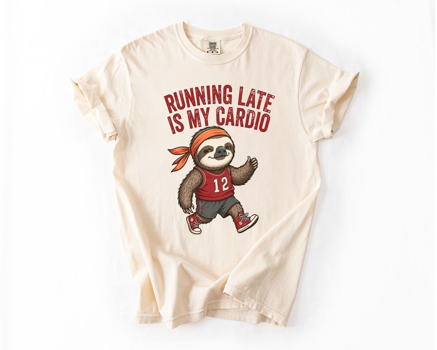Running Late Is My Cardio T-Shirt - Ivory