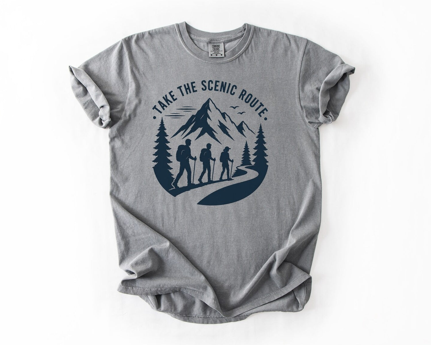 Scenic Route Hiking T-Shirt - Grey