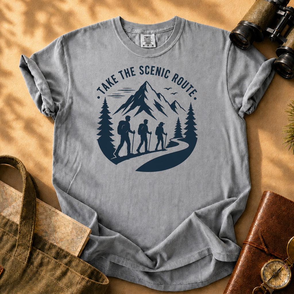 Scenic Route Hiking Tee - Grey