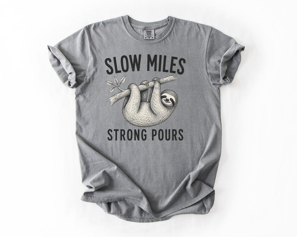 Sloth Coffee Tee - Grey