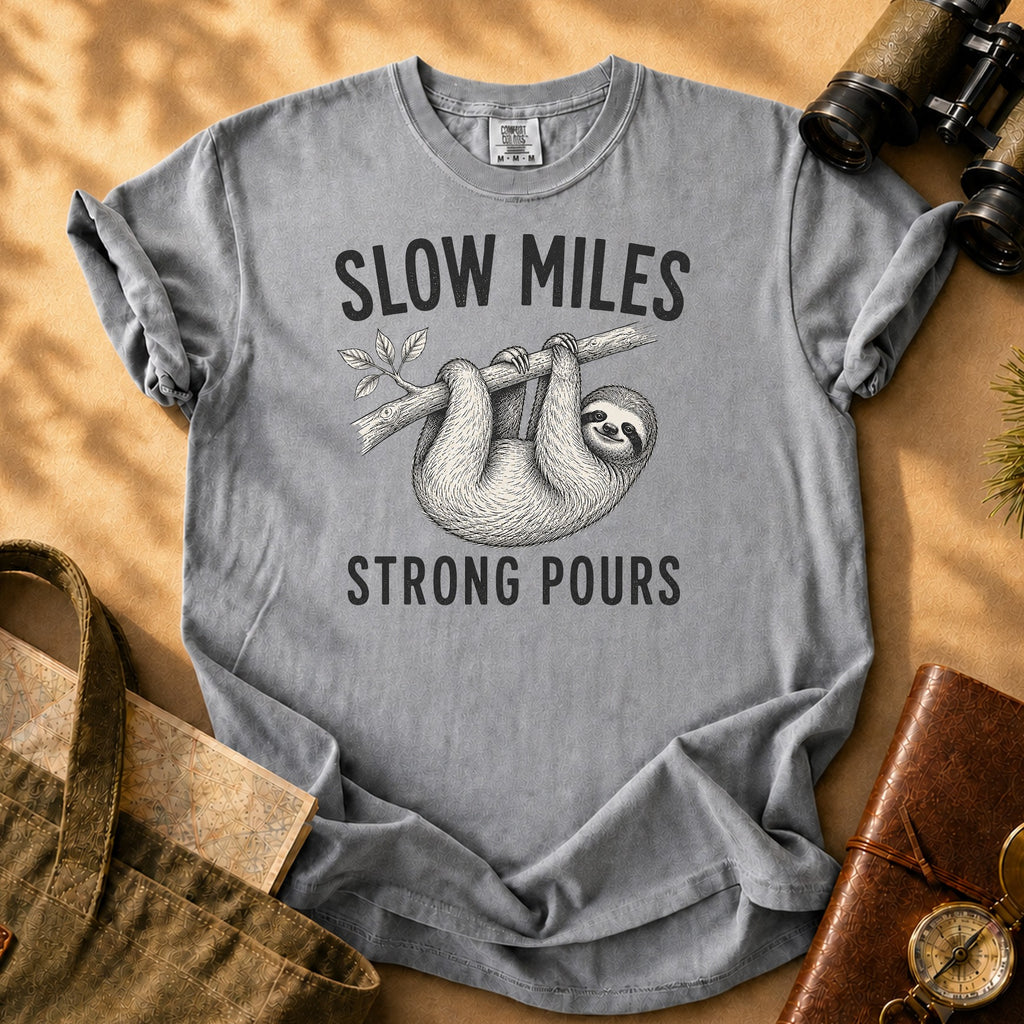 Sloth Coffee (Vintage) Tee - Grey