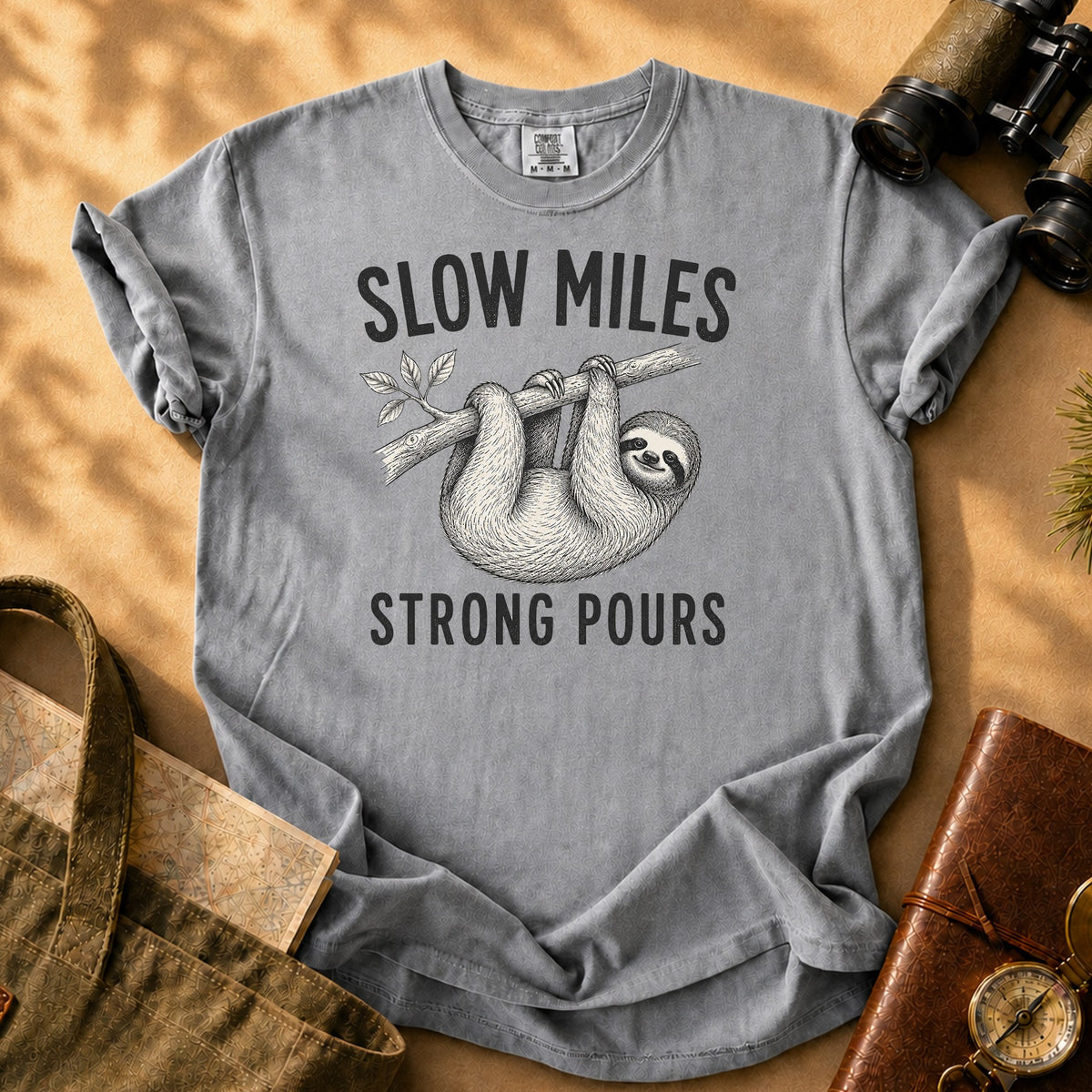 Sloth Coffee (Vintage) Tee - Grey