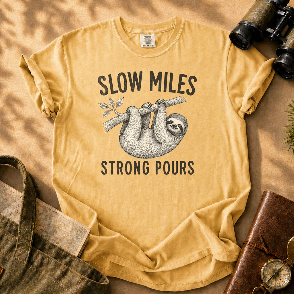Sloth Coffee (Vintage) Tee - Mustard