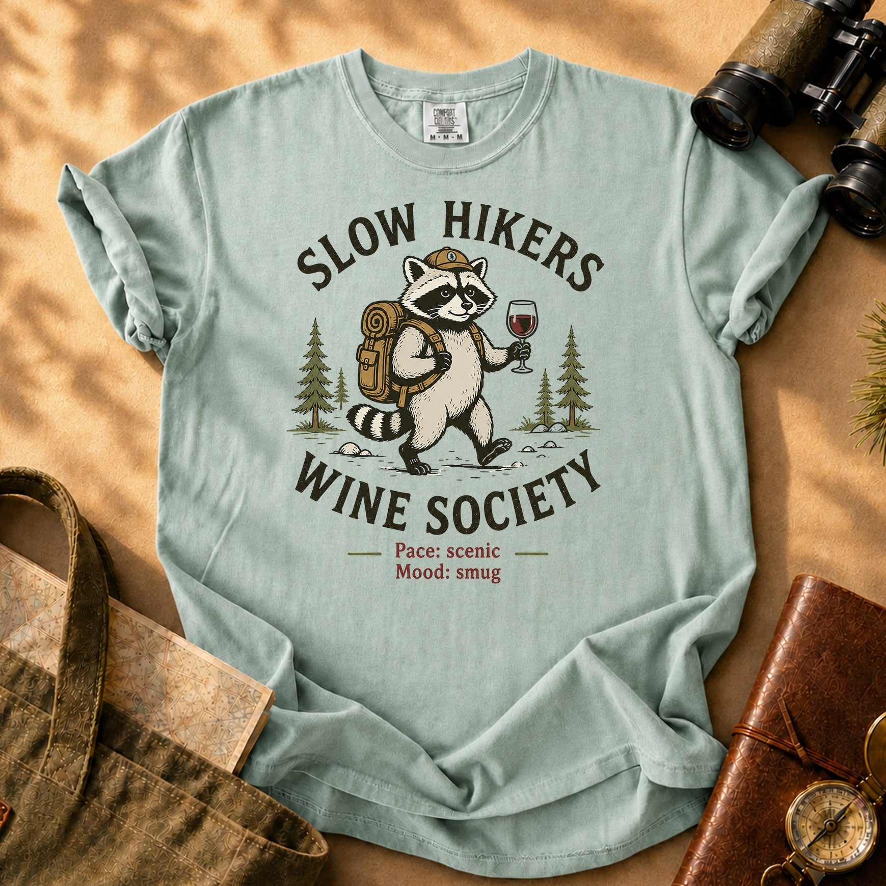 Slow Hikers Wine Society Tee - Bay
