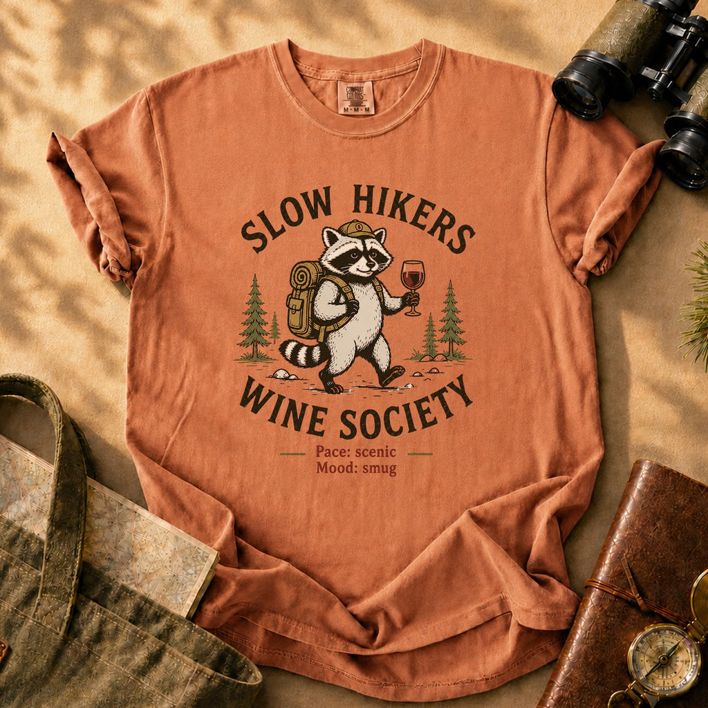 Slow Hikers Wine Society Tee - Yam