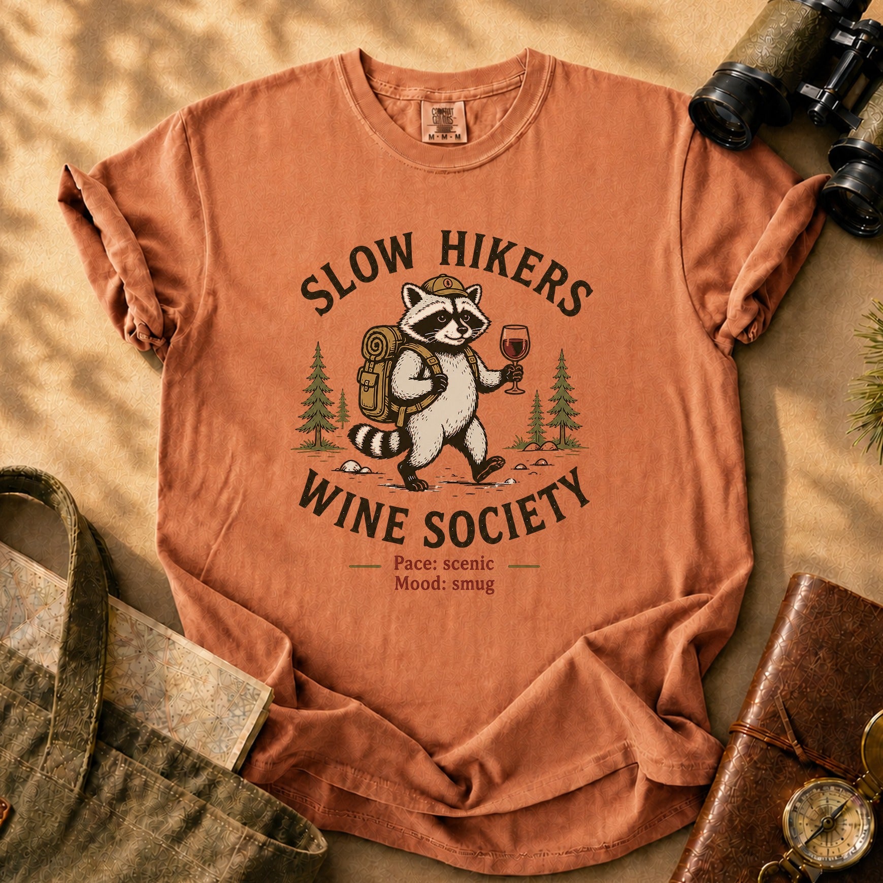 Slow Hikers Wine Society Tee - Yam