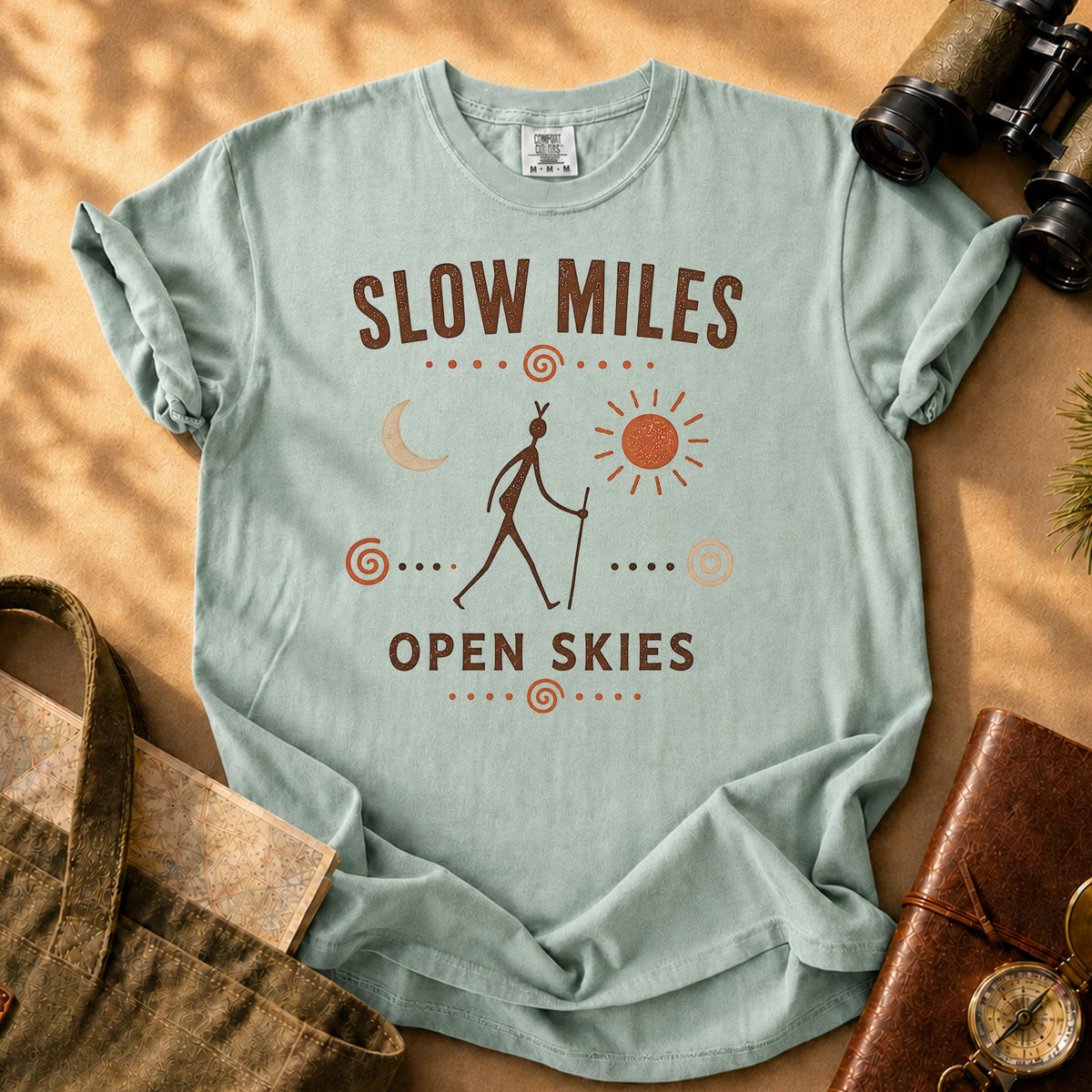 Slow Miles Open Skies Tee - Bay