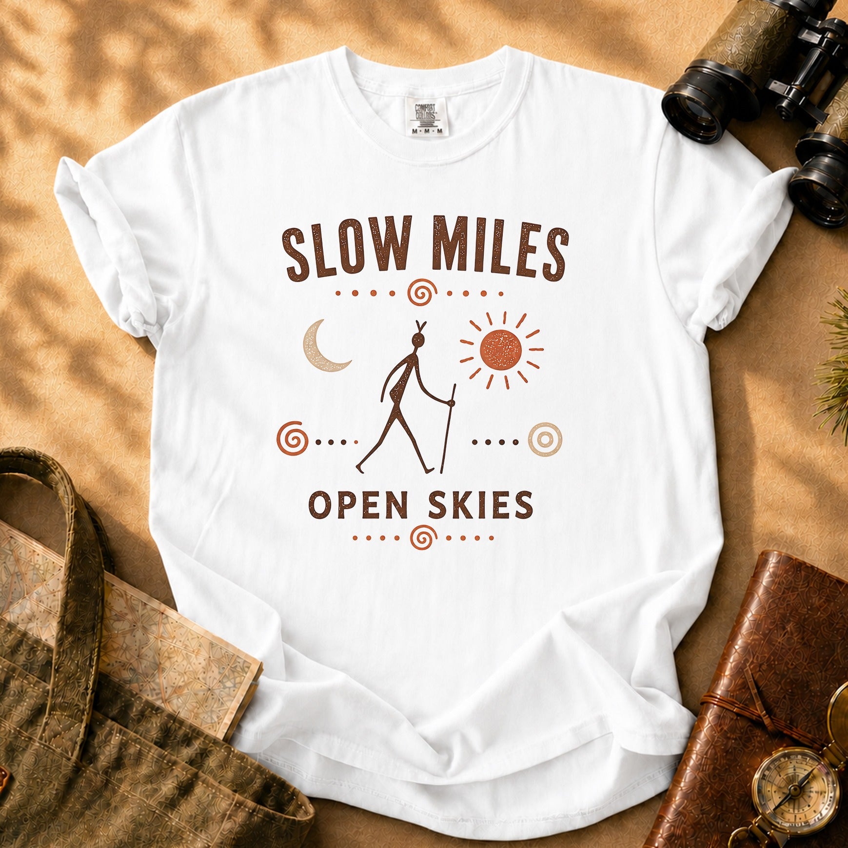 Slow Miles Open Skies Tee - White
