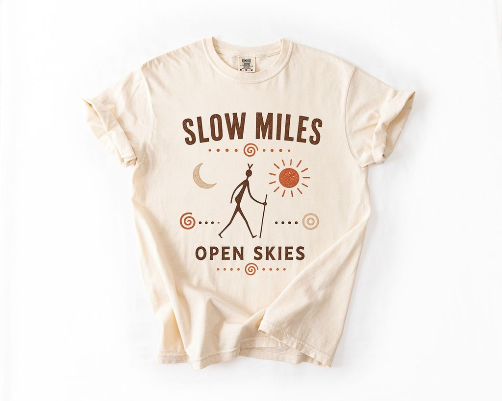 Slow Miles Open Skies T-Shirt - Ivory