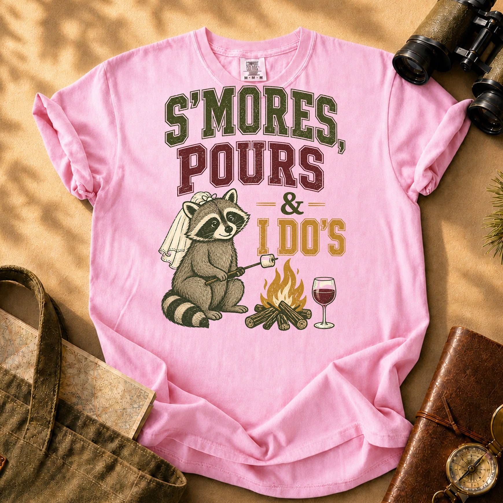 S'mores Pours and I Dos Tee - Blossom