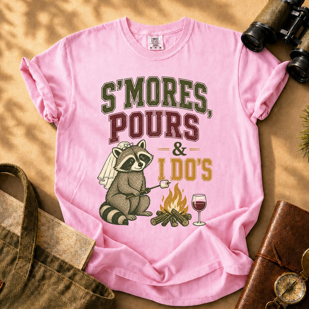 S'mores Pours and I Dos Tee - Blossom