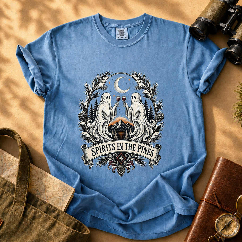 Spirits in the Pines Tee - Blue Jean