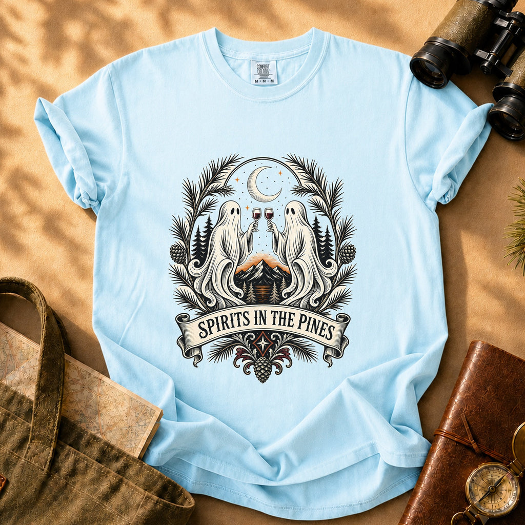 Spirits in the Pines Tee - Chambray