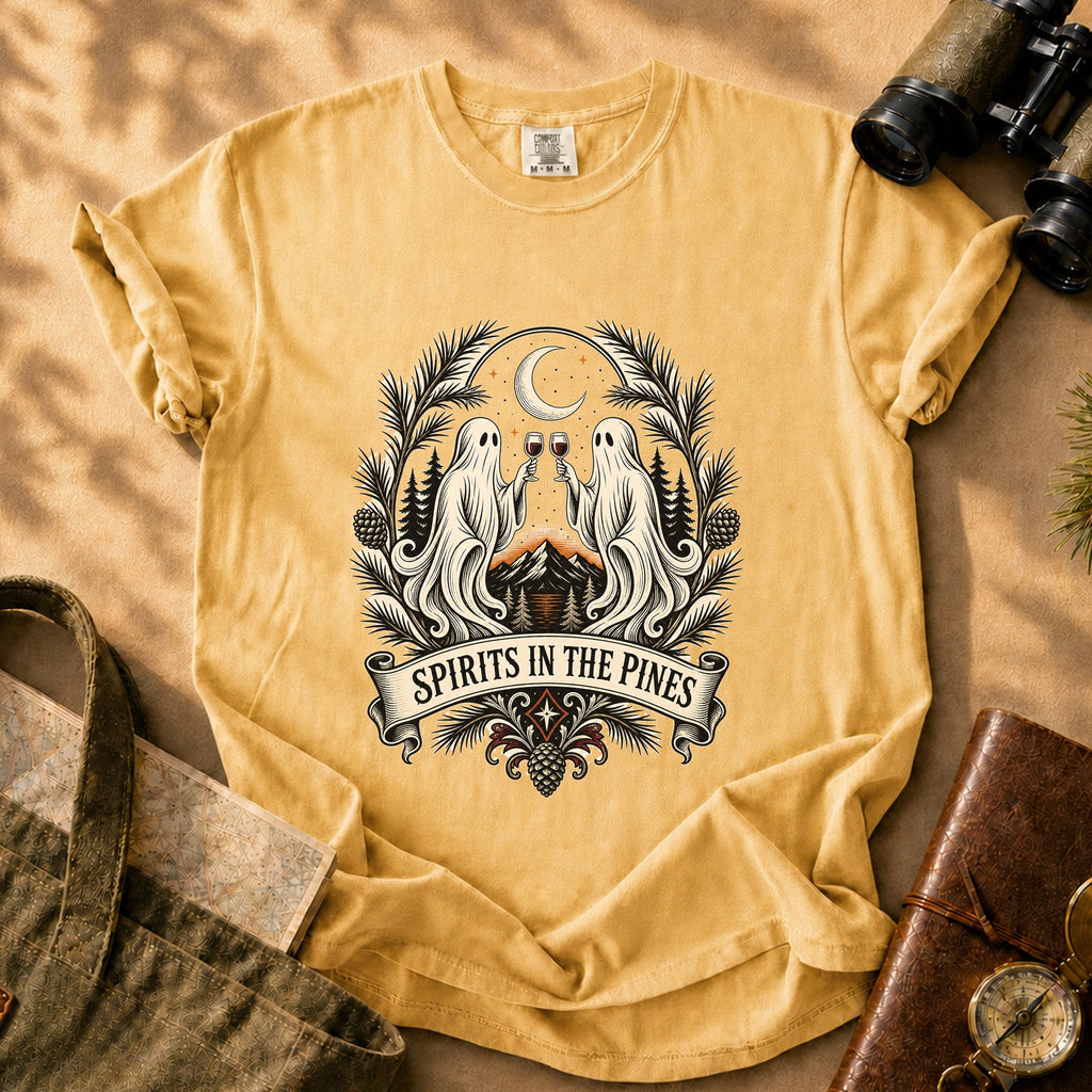Spirits in the Pines Tee - Mustard