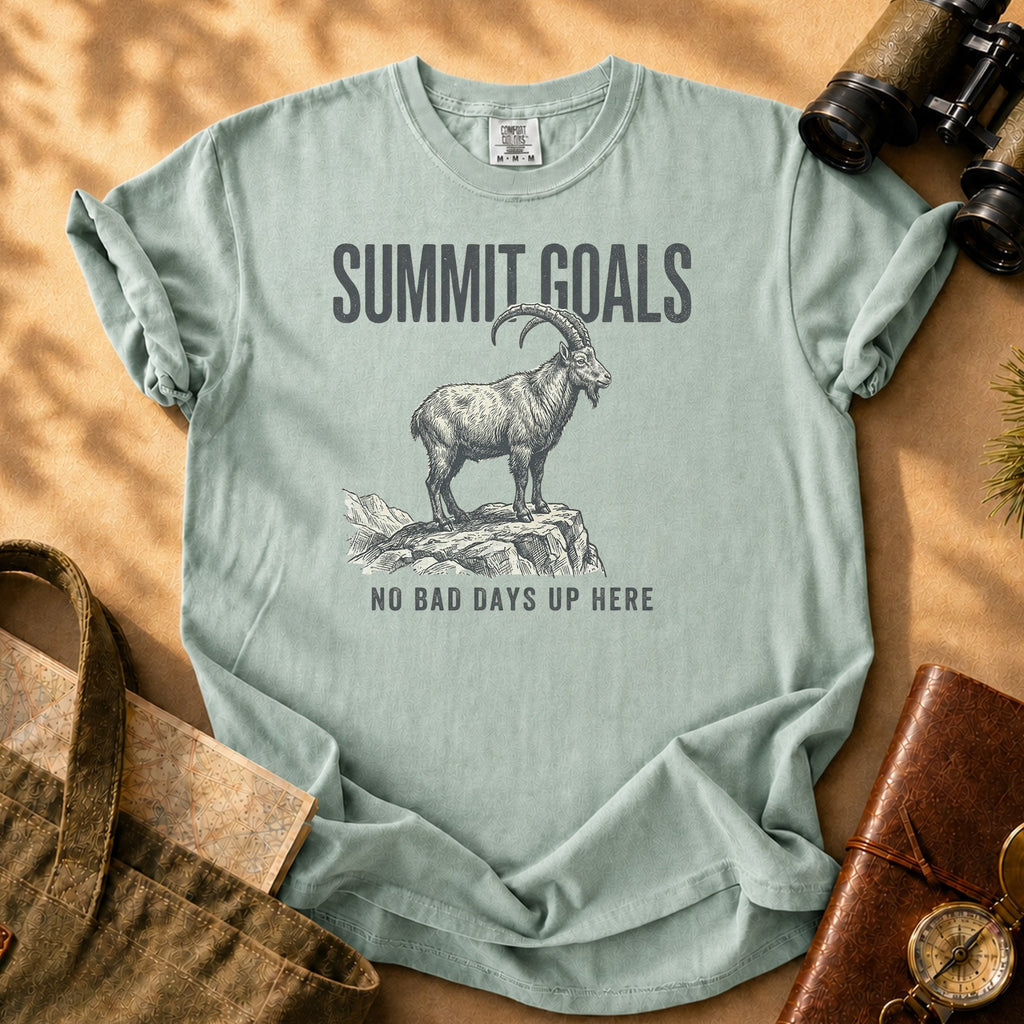 Summit Goals Mountain Goat Tee - Bay