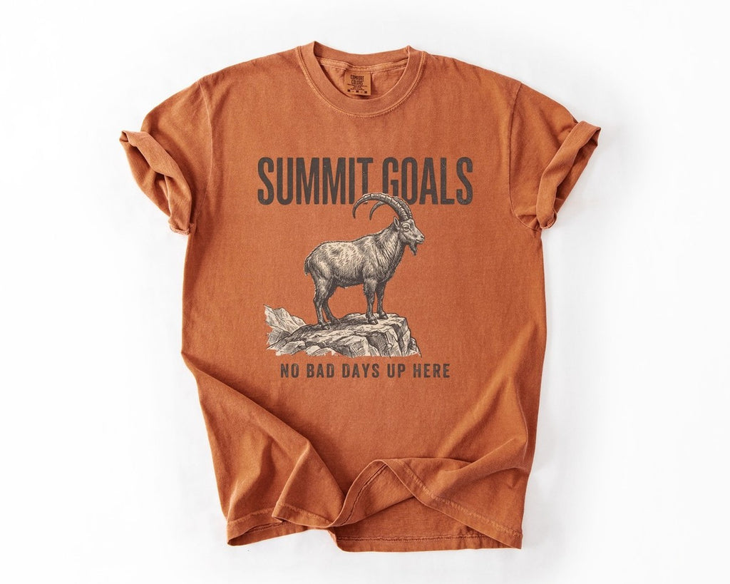 Summit Goals Mountain Goat T-Shirt - Yam