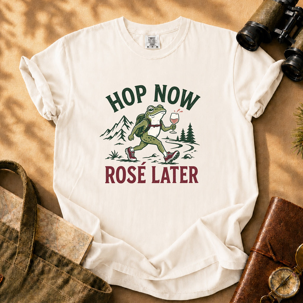 Hop Now Rosé Later Tee - Ivory
