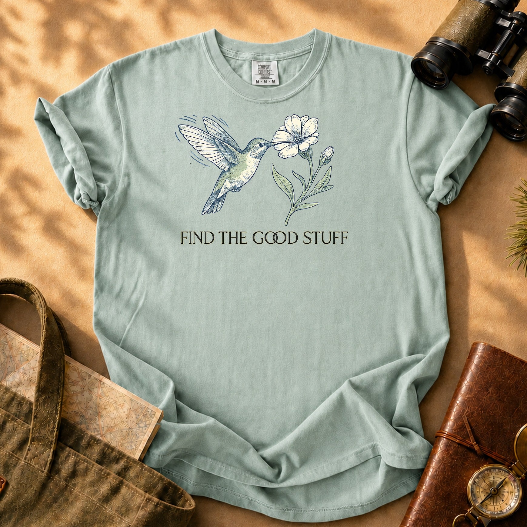 Hummingbird Find The Good Stuff Tee - Bay