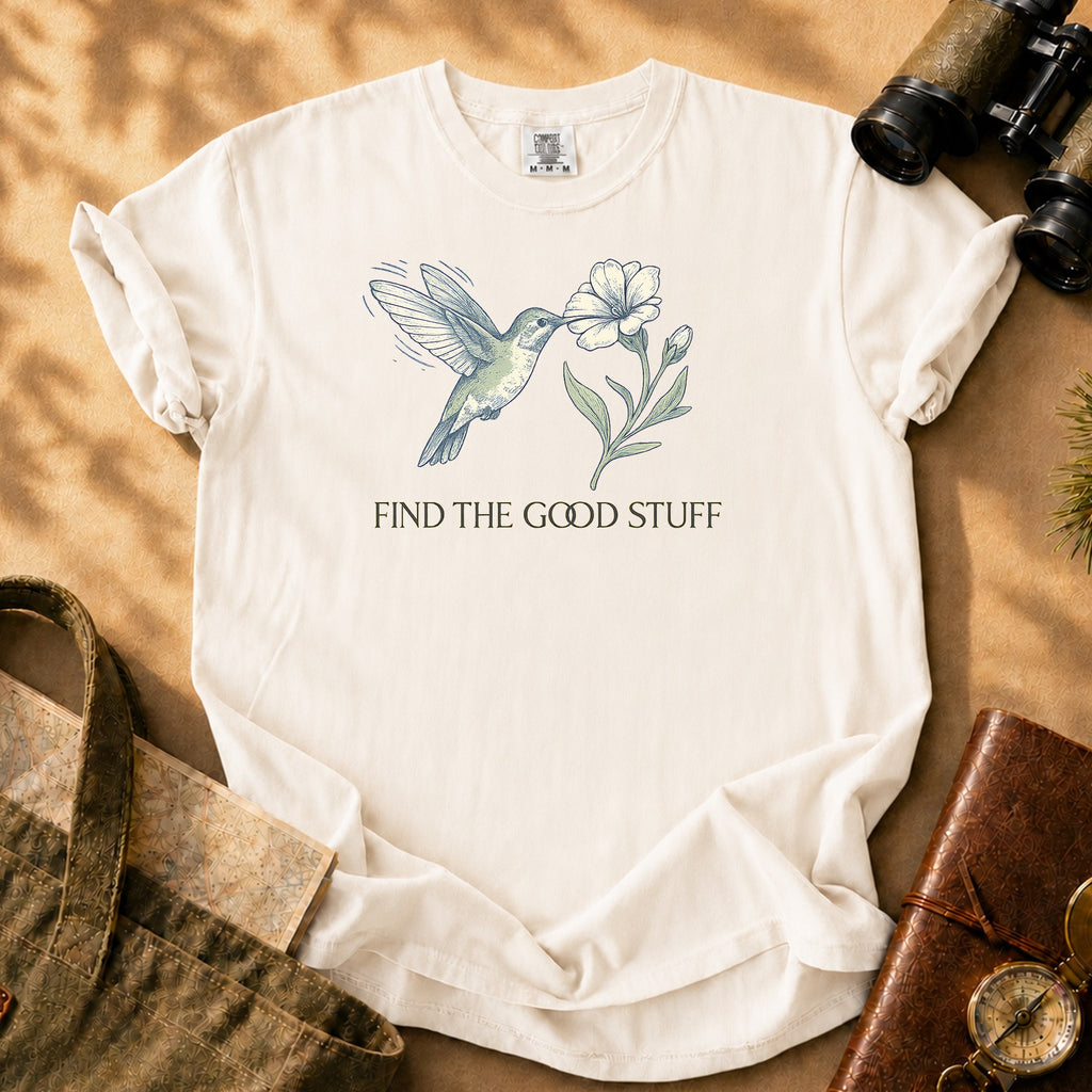 Hummingbird Find The Good Stuff Tee - Ivory