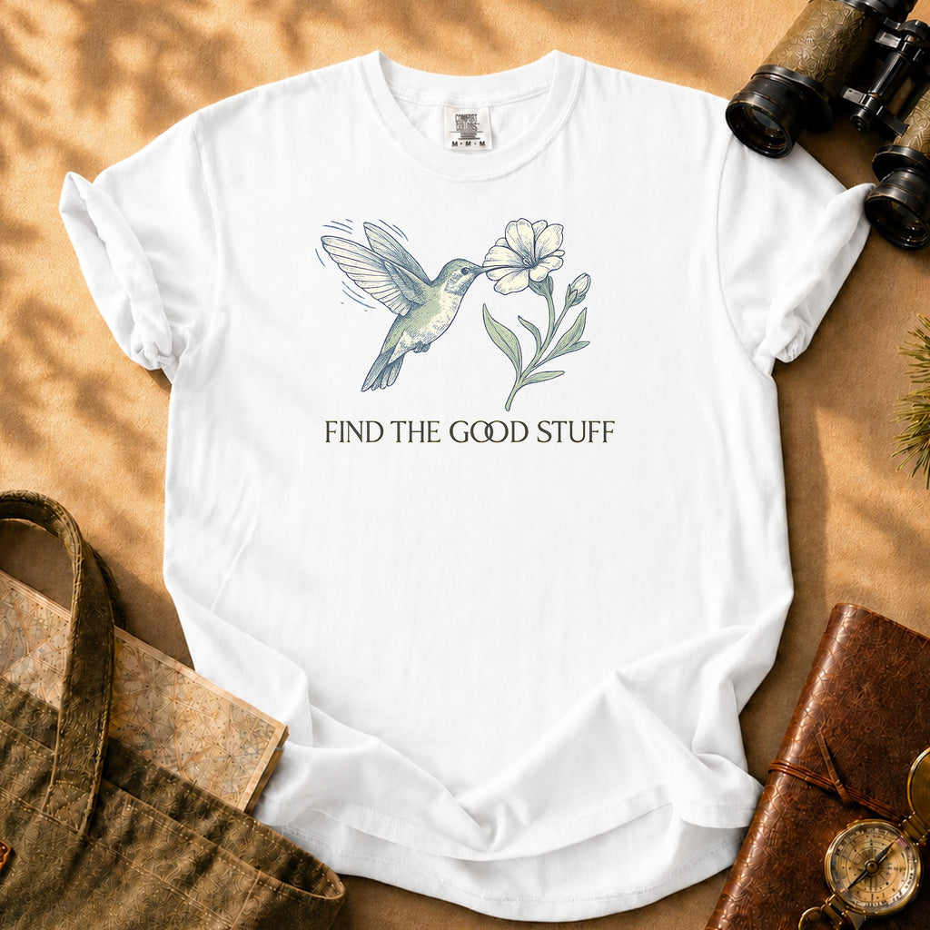 Hummingbird Find The Good Stuff Tee - White