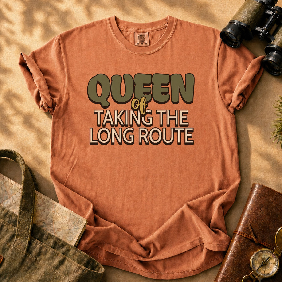 Queen of Taking the Long Route Tee - Yam