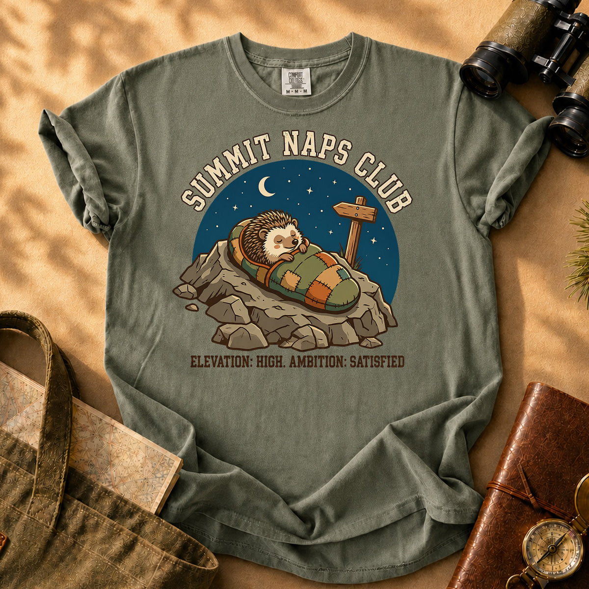 Summit Naps Club Tee - Sage
