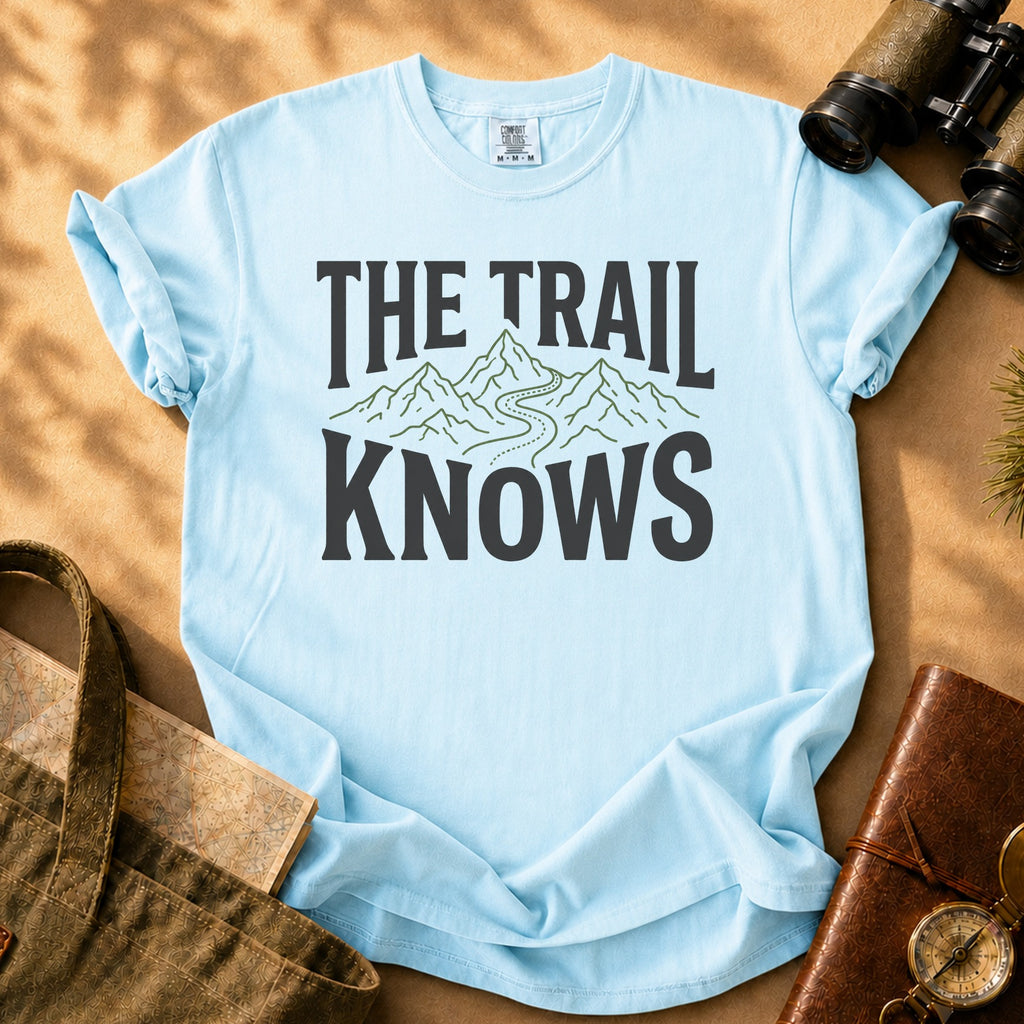 The Trail Knows Tee - Chambray